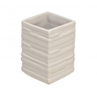 PORTA SPAZZOLINO BIANCO LINEA BRIK 