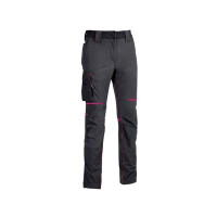 U-power Pantalone da lavoro  world grey fucsia tg. l