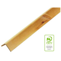 Paraspigolo Liscio in pino 45x45x3000 mm naturale 