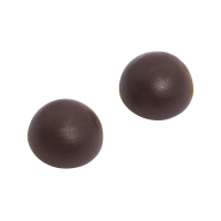 Paracolpi in plastica con perno Marrone Ø 22 mm 