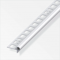 Alfer Profilo per bordi scala “fiorentino”  10 mm alluminio anodizzato 1 mt 