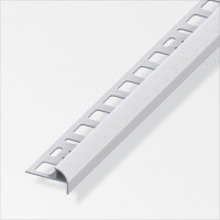 Alfer Profilo per bordi scala “semplici”  Alluminio anodizzato 8 mm 1mt 