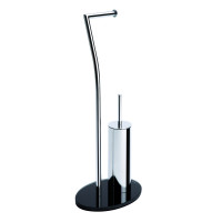 Piantana WC Cromo/Nero