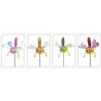 PICK LIBELLULA PS  10CM 12 PZ ASSORTITI