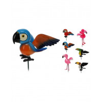 DECORAZIONE PICK UCCELLI TROPICALI 67 CM