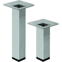 PIEDINO ACCIAIO VERNICIATO ALLUMINIO   25X25  CM 70  
