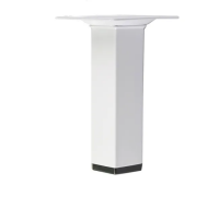 PIEDINO ACCIAIO VERNICE BIANCO 25X25 MM 80 CM 