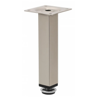 PIEDINO IN LEGA QUADRO H.14CM ALLUMINIO 
