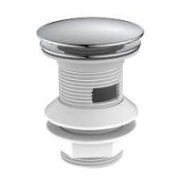 Piletta click-clack con troppo pieno croamto 1-1/4" Idro Bric 