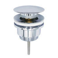 Piletta lavabo a scatto con tappo tondo click clack 1"1/4"