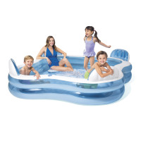 Piscina Family 4 sedili 229x229 cm Intex