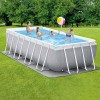 Piscina Prisma Metal Frame 488x244x107 cm Intex