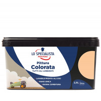 Lo specialista Pittura colorata per interni arancio papaya  flacone da  2,5 lt