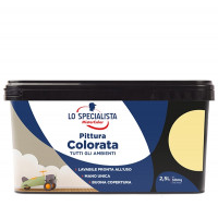 Lo specialista Pittura colorata per interni giallo mango flacone da  2,5 lt