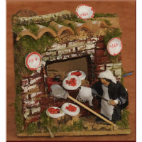 Pizzaiolo Presepe Con Movimento 6cm 14X9X13 cm 