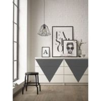 DC Fix Pellicola Adesiva Opaca Grigia - 45 cm di Larghezza per Rivestimento Cucine e Porte