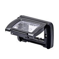 placca stagna 3 posti nero toner top sys  Electraline 