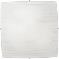 Plafoniera Celine quadrata bianca 40 cm Fan Europe