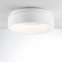 plafoniera noah metallo bianco 45x13cm led 40w 5600lm cct
