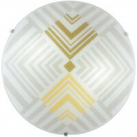 Plafoniera Seventy bianca cm 30x30 Fan Europe