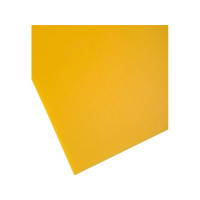 Lastra alveolare plastonda giallo 500 mm x 500 mm x 2,5 mm