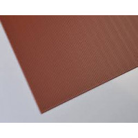 Lastra alveolare plastonda marrone 500 mm x 1500 mm x 2,5 mm