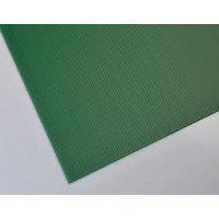 Lastra alveolare plastonda verde 500 mm x 1500 mm x 2,5 mm