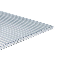 Lastra in policarbonato alveolare onduline 98x200 cm spessore 10 mm