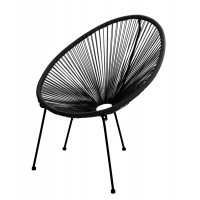 Poltrona Alba nero 72x90x87 Biacchi Ettore