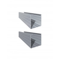 Alfer Profilo In Acciaio Montante A "c" - 50x50x0. 6 Mm - 3 Metri