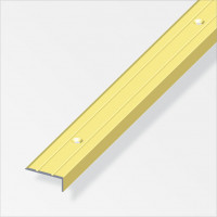 Profilo di chiusura 25x10 alluminio ottone 2 metri