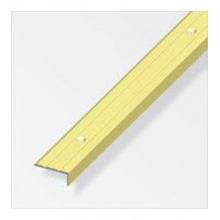 Profilo di Chiusura 25x10mm in Alluminio Ottone, 1 Metro
