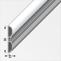 profilo alfer coaxis 60 x 10 x 1000 mm binario profilo a parete bianco 