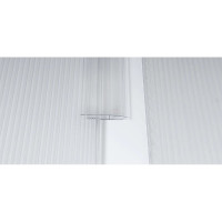  Profilo policarbonato per giunzione "H"  300 cm sp 10 mm