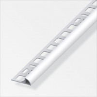 Alfer Profilo ad Angolo Jolly in Alluminio Argento Satinato 10x2,5mm, 2,5 Metri, 5 Pezzi