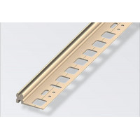 Alfer Profilo di Supporto in Plastica Resistente Antiurto 8,5-10,5mm, 2 Metri, Colore Avorio