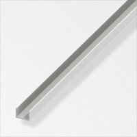 Profilo a U 10x12x10mm in PVC Bianco, 1 Metro