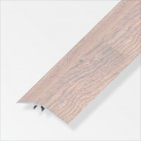 Profilo di compensazione livello alluminio  rovere grigio 56 mm 1 metro Alfer