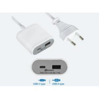 Prolunga Gummy Line Electraline  con 1USB+1C X 3,5A 