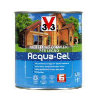 Protettivo completo per legno acqua-gel  bianco flacone da 750 ml 