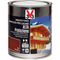 Protettivo completo per legno alta protezione a solvente, colore teak flacone da  750 ml 