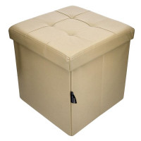 PUFF 38X38X38 CM SIMIL PELLE BEIGE