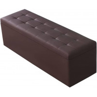 PUFF 76X38X38 CM SIMIL PELLE BROWN