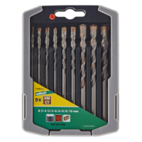 WOLFCRAFT PUNTE SPECIALI CALCESTRUZZO SET DA  9PZ