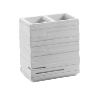 Porta spazzolino quadrotto bianco 