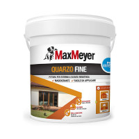 Maxmeyer pittura per esterni quarzo fine bianco flacone da 4 lt 