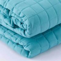 Trapuntino Quilt Camilla azzurro tiffany 1 piazza Angelo Carillo & C.