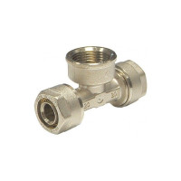 Raccordo a tee femmina diam.1/2"x20mm  per multistrato