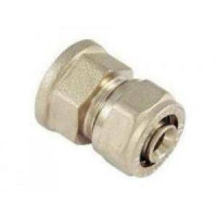 Idro-bric raccordo diritto femmina a stringere con inserto fisso  1/2"X20
