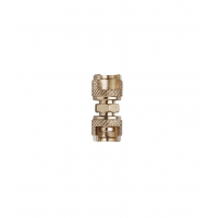 Raccordo di giunzione con 2 dadi fresati 73x12X20 MM 
